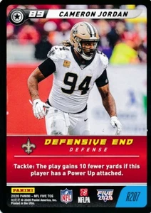 R207 CAMERON JORDAN 2020 Panini Five Football TCG RARE SAINTS - Picture 1 of 1