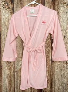 Disney Store Veg Girl’s Pink Princess Robe with Hood and Attached Belt Medium - Picture 1 of 5