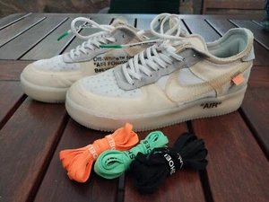 Nike Air Force 1 Low x Off-White The Ten US 9 2017 AO4606-100 NEVER WORN! - Picture 1 of 19