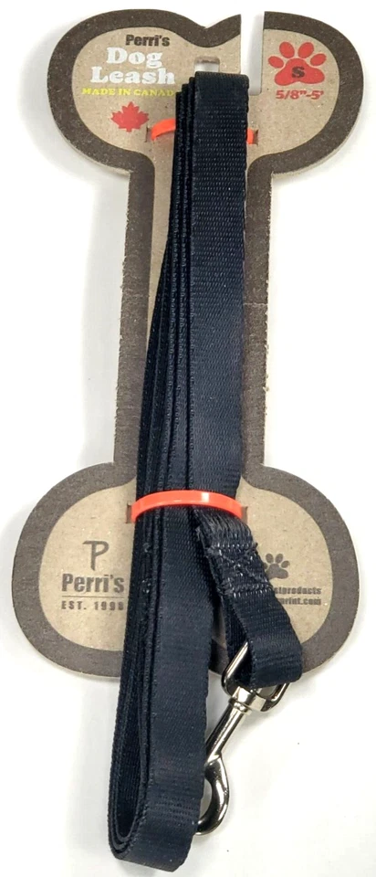 Perri s Print LTD. 黑色樱桃狗皮带小号尼龙狗牵引绳 — 第 1/1 张图片