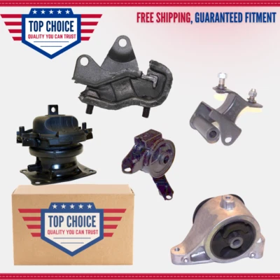 Juego de 5 piezas de montaje de motor y transmisión para Honda Pilot 2006-2008 3,5 L tracción delantera Foto 1 de 4