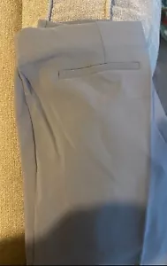 Adrianna Papell New Bi-Stretch Pull On Pants Dusty Blue Spring Summer Capri - Picture 1 of 7