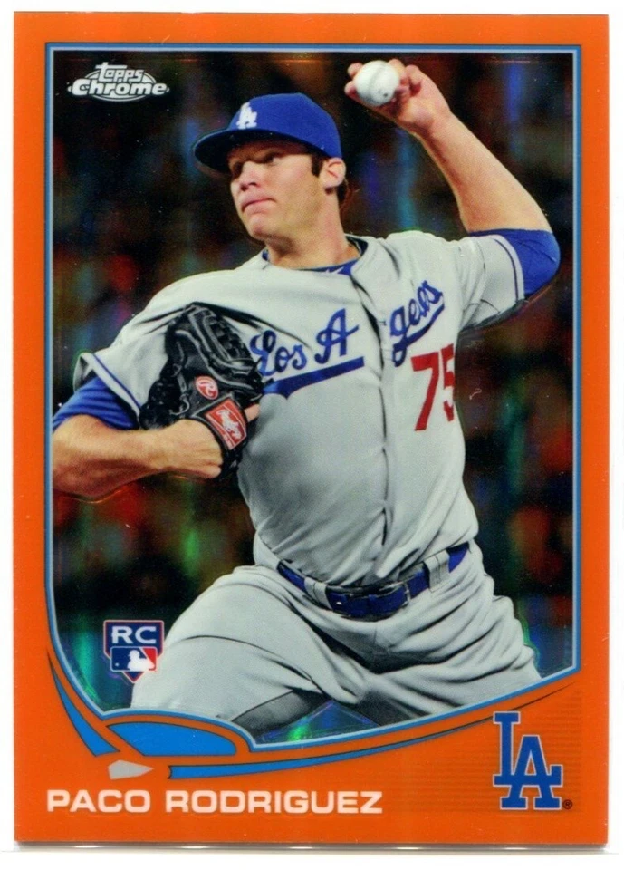 PACO RODRIGUEZ 2013 Topps Chrome Baseball ORANGE REFRACTOR RC #182 - Image 1 of 1
