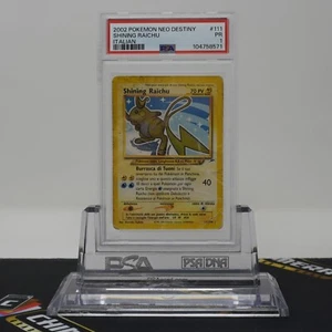 PSA 1 POOR Shining Raichu Holo #111/105 Neo Destiny Italiano Pokemon Cards - Bild 1 von 2
