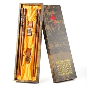 Essstäbchen Wiederverwendbar - Chinesischer Stil Essstäbchen, Drache und Phönix Essstäbchen... - Bild 1 von 7