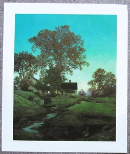 Maxfield Parrish EVENING 1947 Brown Bigelow Version Poster Print Large 26x22 - Picture 1 of 4