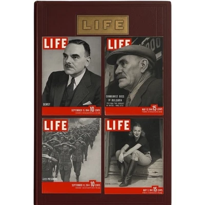 LIFE Magazine Bound Set 12 Lot Issues 1943–1947 WWII Era Cold War D-Day Fashion - Image 1 of 4