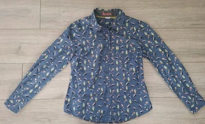 Camisa Boden Talla 10 P UK Birds Como Nueva - Imagen 1 de 6