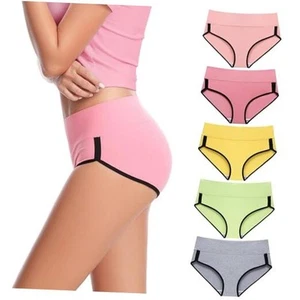 Womens Underwear Cotton Briefs for Women Plus Size X-Large Multicolor A-5 Pack - Picture 1 of 6