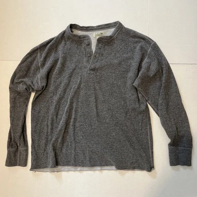 L.L. Bean Men's Henley River драйвер большой серый двухслойная шерстяная смесь Канада - Изображение 1 из 4
