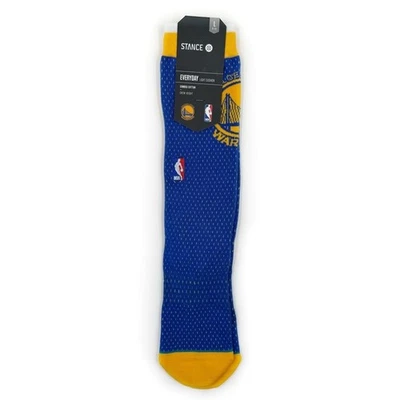 Stance Golden State Warriors Jersey Crew Socks Mens Large NBA Fan Gear Gift Blue - Image 1 of 4