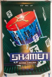 THE SHAMEN Boss Drum UK 1992 official 30" x 20" promo poster UNUSED! - Picture 1 of 1