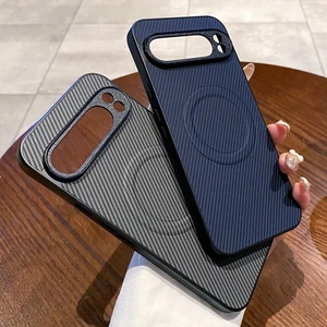 Magnetic Case For Google Pixel 10 9 Pro XL 8 Pro 8A 9A Carbon Fibre Phone Cover - Picture 1 of 15