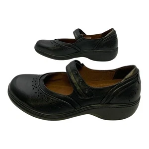 Aravon Dolly-AR Mary Jane Flat Black Leather US Women's 9B - Picture 1 of 7