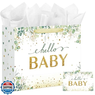 16,5-дюймовая очень большая подарочная сумка для мальчика девочки для душа ребенка или дня рождения с Ханом - Изображение 1 из 4