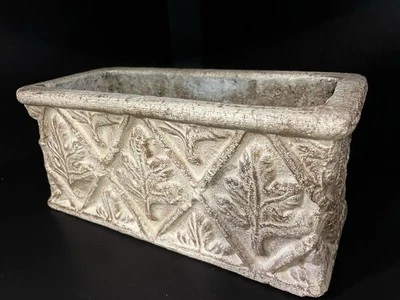 Windowsill Rectangular Pot Planter Succulent Cactus Vintage - Image 1 of 4