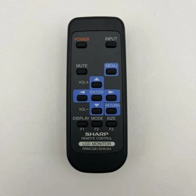 Monitor LCD Sharp genuíno controle remoto RRMCGB150WJSA - Funcionamento testado - Imagem 1 de 4