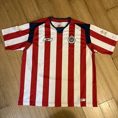 Camiseta Chivas De Guadalajara 2004/05: Mediana, FMF, Oficial Copa Libertadores Foto 1 de 4