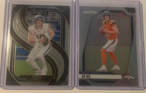 Bo Nix Rookie Cards Lot - 2024 Panini #309, #117 (RC) Denver Broncos - Picture 1 of 2