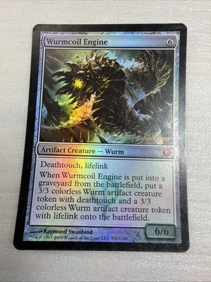 Wurmcoil Engine FOIL - PreRelease Promo 2010 - Mythic - NM to LP (see pics) MTG - Image 1 of 4