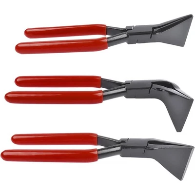 Falzzange Abkantzange Blechzange Klempner Biegezange Abgewinkelt KFZ 0° 45° 90° - Bild 1 von 4