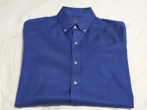 Camicia elegante Banana Republic NUOVA elasticizzata blu royal con bottoni L/S taglia media - Foto 1 di 12