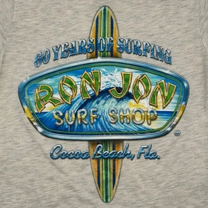 Ron Jon T-Shirt Herren Small Heather Grau Baumwolle Polyester Viskose - Bild 1 von 7