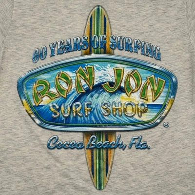 Camiseta Ron Jon Para Hombre Pequeña Gris Jaspeado Algodón Poliéster Rayón Foto 1 de 4