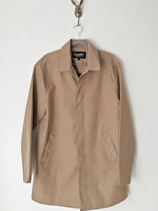 Abrigo John Partridge Rugeley Bronceado Talla Grande L Inteligente Informal Trench Largo Medio  - Imagen 1 de 15