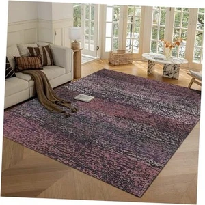 Washable Area Rug - 1/6 Thick - Stain & 4' x 6' (Rectangular) Depth-burgundy - Picture 1 of 8