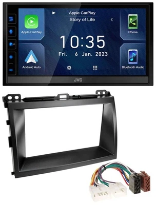 JVC DAB Bluetooth MP3 USB 2DIN Autoradio für Lexus GX-470 (2003-2009) - Bild 1 von 4