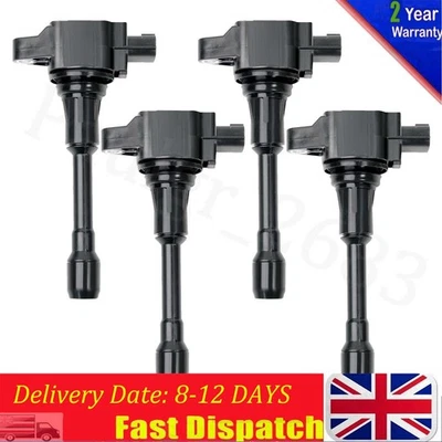 4pc Ignition Coils Pack For Nissan Altima Sentra Rogue 2.5L 22448-JA00A UF549 - Image 1 of 4
