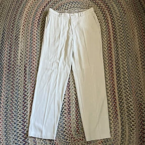Herren Tommy Bahama Seidenhose Plissee Off White Größe 33 - Bild 1 von 4