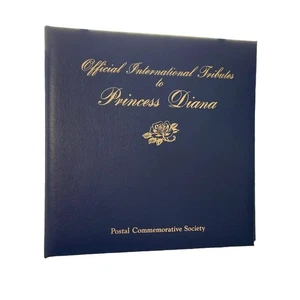 Princess Diana Postal Commemorative Collection 16 International Tributes Book - Picture 1 of 14