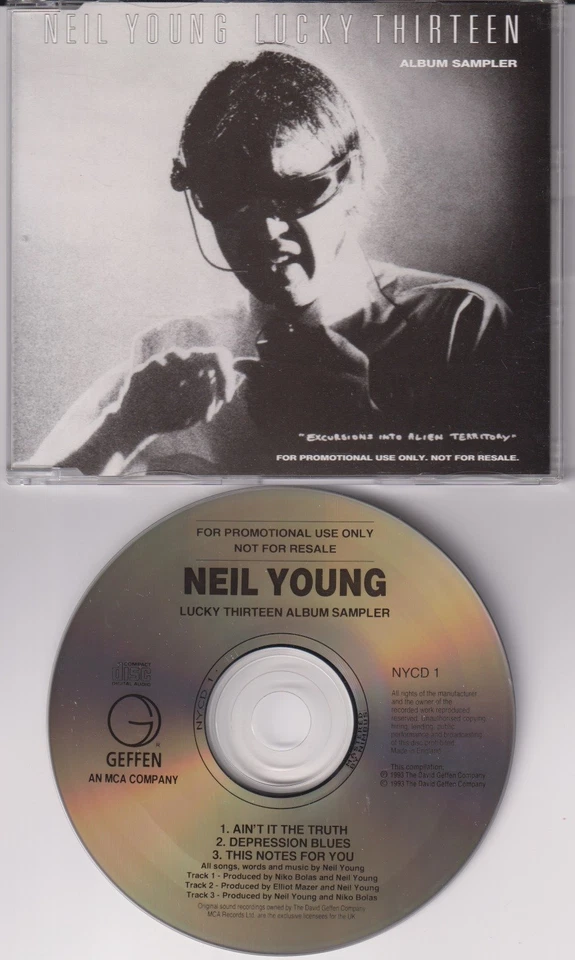 Neil Young – Lucky Thirteen Album Sampler - Import 3 Track Promo Single CD 1993 - Bild 1 von 1
