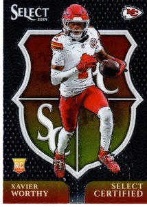 Panini Select Xavier Worthy Select 2024 certificado - Imagen 1 de 2