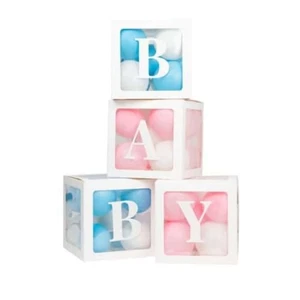 Set 4 Ballon Box Babysitting Karton Mit Klebstoffe 30x30x30 CM - Givi - Gender - Bild 1 von 2