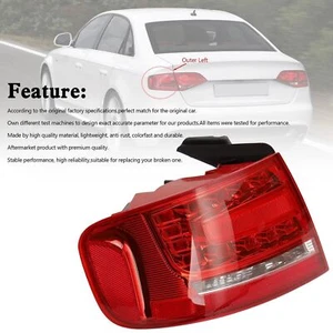 Left Outer Trunk LED Tail Light Lamp Per Audi A4 2009-2012 H7 H7 - Foto 1 di 12