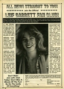 1978 Leif Garrett Heartthrob Fan Club Great Old PRINT AD Great Fan Gift (3562) - Picture 1 of 1