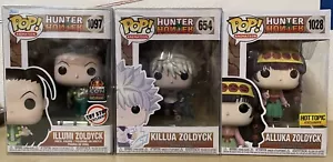 Funko Pop! Hunter x Hunter Alluka Illumi Killua Zoldyck Exclusive Lot - Picture 1 of 12