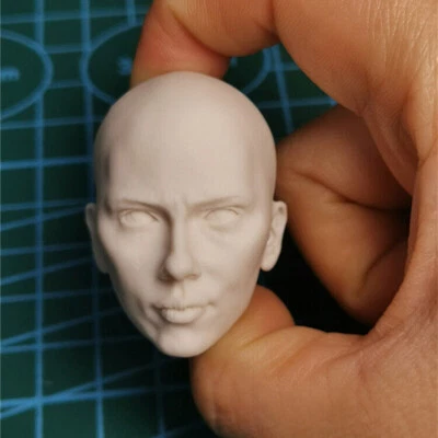 1/6 Black Widow Scarlett Johansson Head Sculpt Carved Fit 12in Female Figure Toy - Image 1 of 3