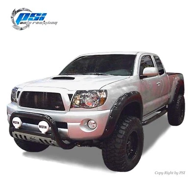 Pocket Bolt Fender Flares Fits Toyota Tacoma 2005-2011 6 ft Long Bed, Paintable Foto 1 de 4