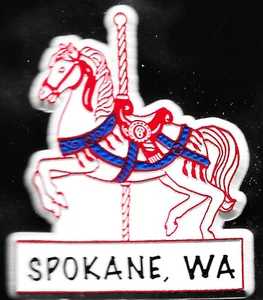 BIG MAGNET REFRIGERATOR SPOKANE WA MERRY GO ROUND HORSE WAGON 1974 WORLD FAIR - Picture 1 of 1