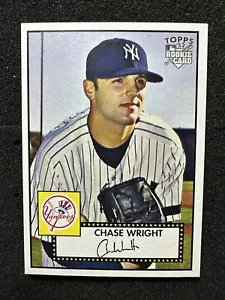 CHASE WRIGHT #74 2007 Topps '52 Rookies QTY New York Yankees - Foto 1 di 2
