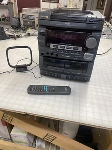 Aiwa NSX-V3000 Digital Audio CD Changer / Dual Cassette Tape Deck Karaoke READ - Picture 1 of 10