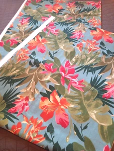Tropical Fabric Kingsway with Roseguard Finish 2 Yds X 64" New Bright beauty - Picture 1 of 9