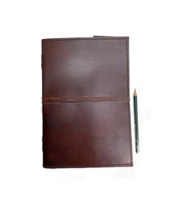 ROOGU Indien Klassik [L] * Notiz Skizzen Lederbuch Vintage Retro Indien Handmade - Bild 1 von 9