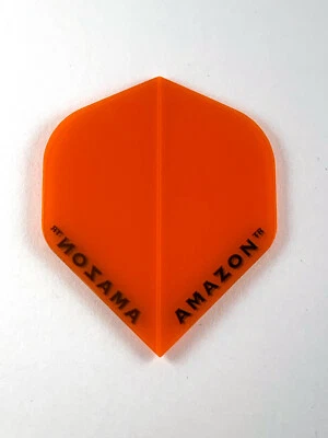 New Standard Darts Flights 3 Set of 3 Clear Orange Ruthless Amazon Soft or Steel