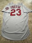 David Freese St Louis Cardinals Majestic Authentic Jersey Stan Musial Patch #52