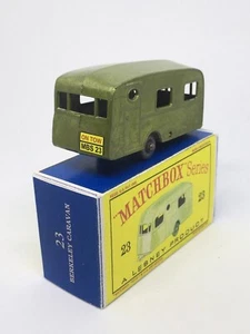 Lesney Matchbox Custom #23 Berkeley Cavalier Metallic Green Repro Box. - Picture 1 of 6